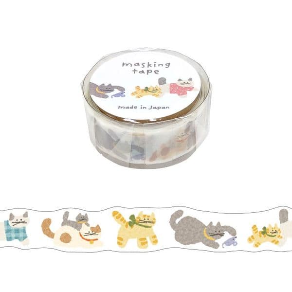 Mind Wave - Masking Tape - Die Cut - Cat