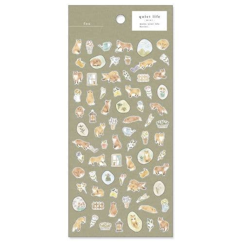 Mind Wave - Sticker Sheet - Quiet Life - Mini Fox