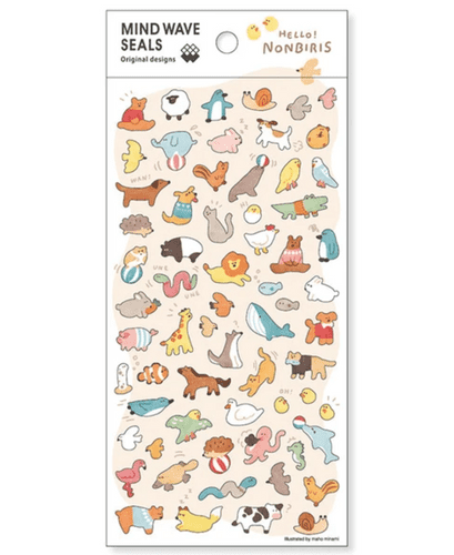 Mind Wave - Sticker Sheet - Seal Collection - Hello Nonbiris