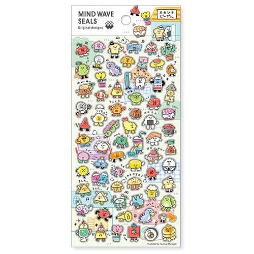 Mind Wave -Sticker Sheet - Seal Collection - Okashina People