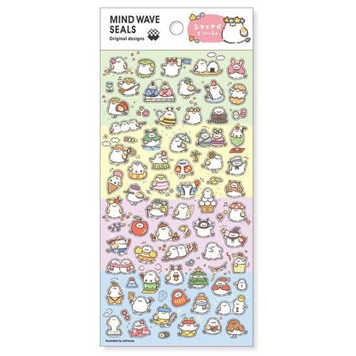 Mind Wave -Sticker Sheet - Seal Collection - Striped Eagle