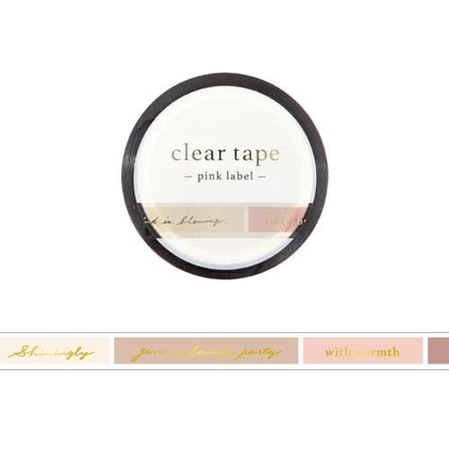 Mindwave - Clear Tape (7mm) - Pink Label