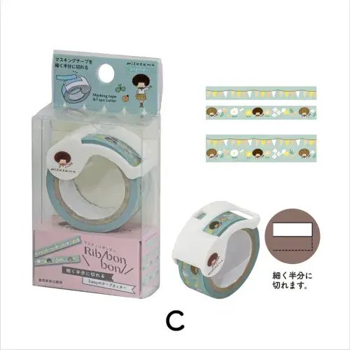 Mizutama - Ribbon Bon - Washi Tape - Set C