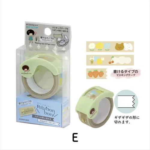 Mizutama - Ribbon Bon - Washi Tape - Set E