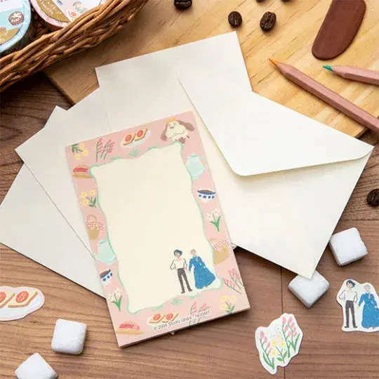 Movic - Studio Ghibli - Mini Letter Set - Howl's Moving Castle - Break Time Flower