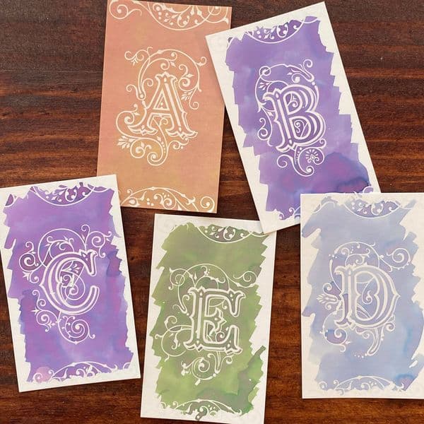 Nouto - Ink Swatch Card - 26pk - Alphabet
