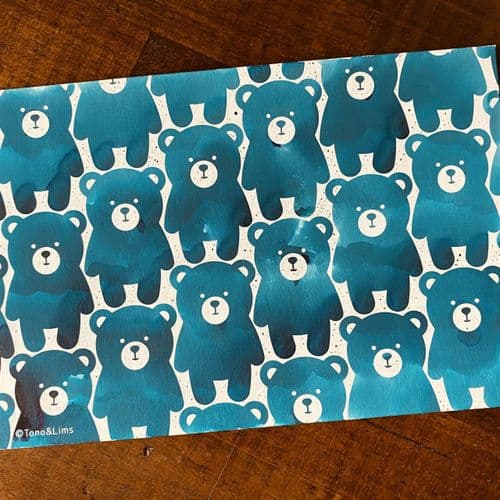 Nouto - Ink Swatch Postcard - 5pk - (Tonorimi Edition)