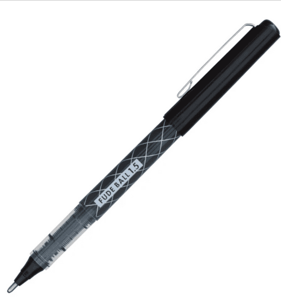 Ohto - Fude Ball Pen - 1.5mm - Black