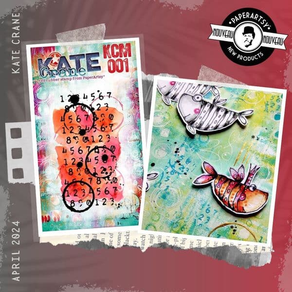 PaperArtsy - Mini Stamp - Kate Crane 001