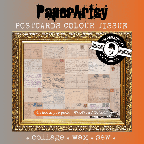 PaperArtsy - Printed Tissue - Postcards