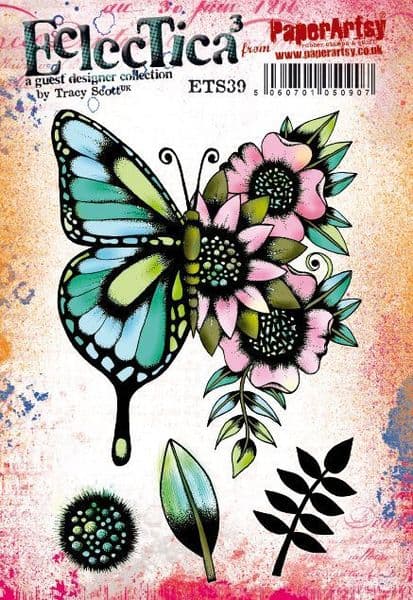 PaperArtsy - Rubber Stamps - E³ Tracy Scott 39 (A5 set, trimmed, on EZ)