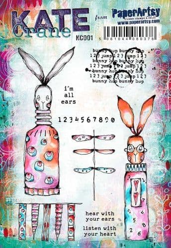 PaperArtsy - Rubber Stamps - Kate Crane #001
