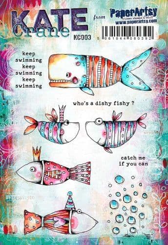 PaperArtsy - Rubber Stamps - Kate Crane #003
