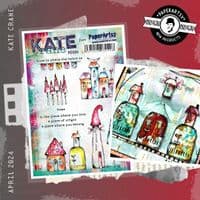 PaperArtsy - Rubber Stamps - Kate Crane #004