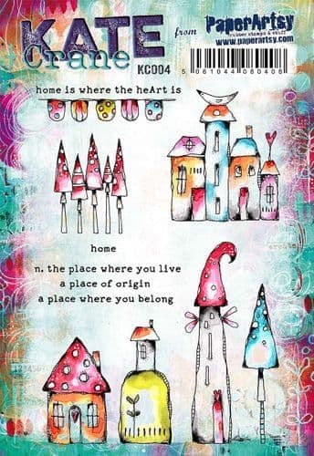 PaperArtsy - Rubber Stamps - Kate Crane #004