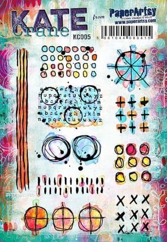 PaperArtsy - Rubber Stamps - Kate Crane #005