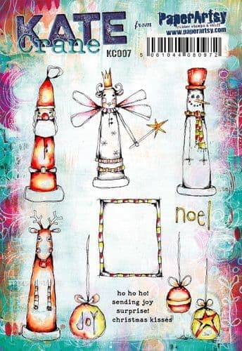 PaperArtsy - Rubber Stamps - Kate Crane #007