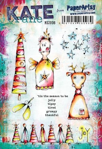 PaperArtsy - Rubber Stamps - Kate Crane #008
