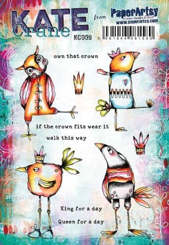 PaperArtsy - Rubber Stamps - Kate Crane #009