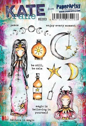 PaperArtsy - Rubber Stamps - Kate Crane #013