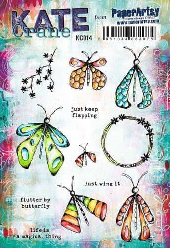 PaperArtsy - Rubber Stamps - Kate Crane #014