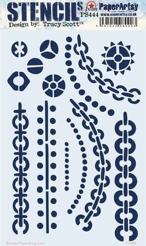 PaperArtsy - Stencil - Tracy Scott #444