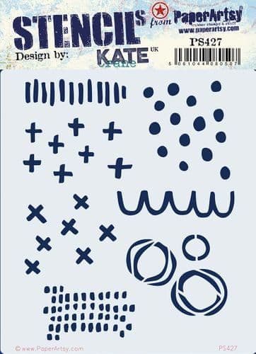 PaperArtsy - Stencils - Kate Crane #427