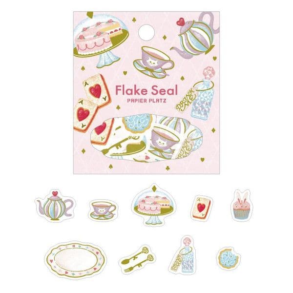 Papier Platz - Flake Stickers - A*ra*caldo - Tea Party