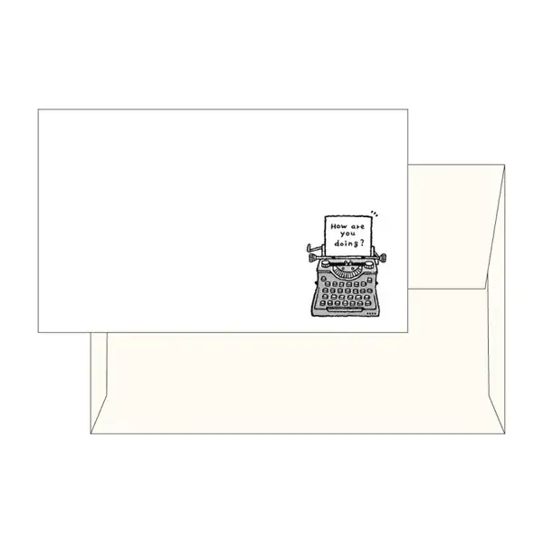 Papier Platz - Mini Card & Envelope Sets - ERIC small things - Typewriter