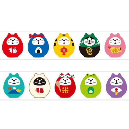 Papier Platz - Washi Tape - Concombable - Lucky Cat