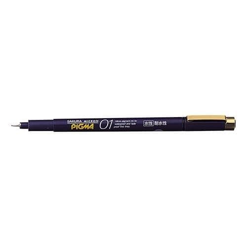 Pigma Micron - Blue Barrel - Black 01
