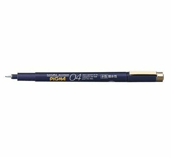 Pigma Micron - Blue Barrel - Black 04