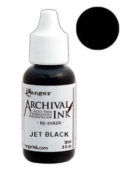 Ranger - Archival Ink Pad Re-inker - Jet Black