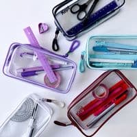 Raymay - Kept - Large Clear Case - Greyish Green