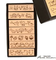 Sanby - 7pc Mini Border Stamp Set - Animals
