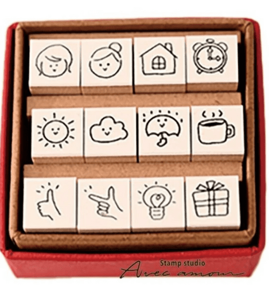 Sanby - Petit Icon Stamp Set - YMS09