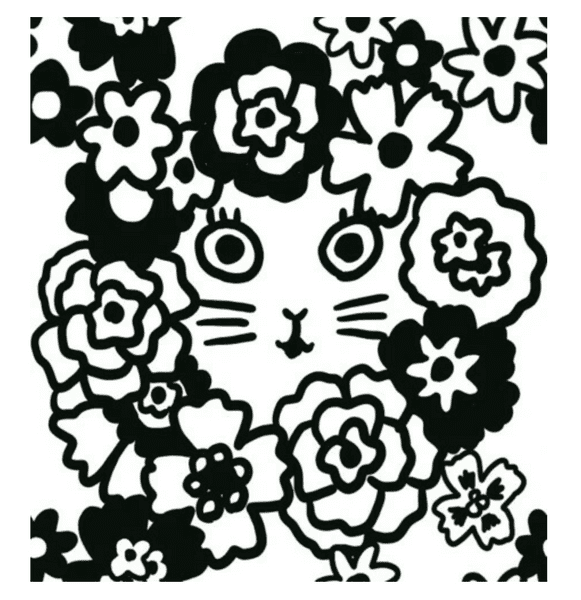 Sanby - Rubber Stamp - Sanby X Yumi Kitagishi - Cats Flower Shop