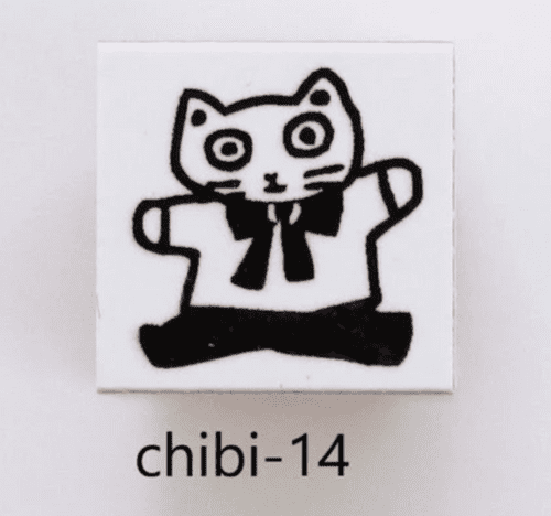 Sanby - Rubber Stamp - Sanby X Yumi Kitagishi - Mini Chibi - Jump Cat