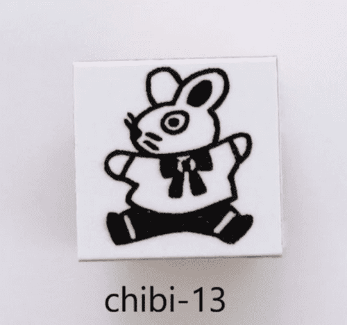 Sanby - Rubber Stamp - Sanby X Yumi Kitagishi - Mini Chibi - Jump Rabbit