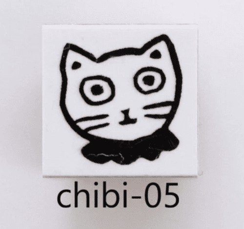 Sanby - Rubber Stamp - Sanby X Yumi Kitagishi - Mini Chibi - White Cat