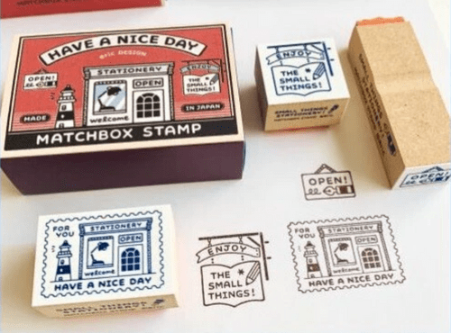 Sanby - Rubber Stamps - Eric Small Things - Matchbox -  Have a nice Day