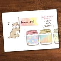 Sanby Stamps - Wood Mounted Rubber Stamp - Aibo Otter TSW118