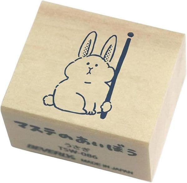Sanby Stamps - Wood Mounted Rubber Stamp - Aibo Rabbit TSW086