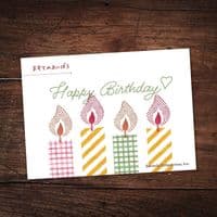Sanby Stamps - Wood Mounted Rubber Stamp - Candle TSW184