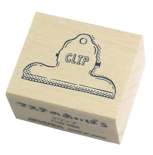 Sanby Stamps - Wood Mounted Rubber Stamp - Clip TSW088