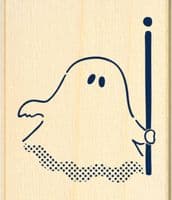 Sanby Stamps - Wood Mounted Rubber Stamp - Ghost TSW181