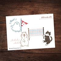 Sanby Stamps - Wood Mounted Rubber Stamp - Ghost TSW181
