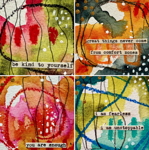 Saturday 24th October - Kate Crane: Abstract Art & Mixed Media Art Cards - 10-4pm