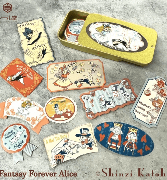 Shinzi Katoh - Flake Sticker Tin - Fantasy Forever