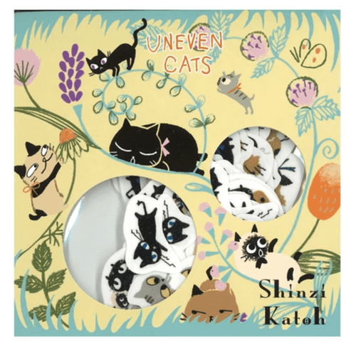 Shinzi Katoh - Flake Stickers - Uneven Cats